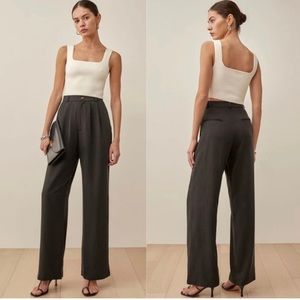 Reformation black mason pant 6P slightly shrunk